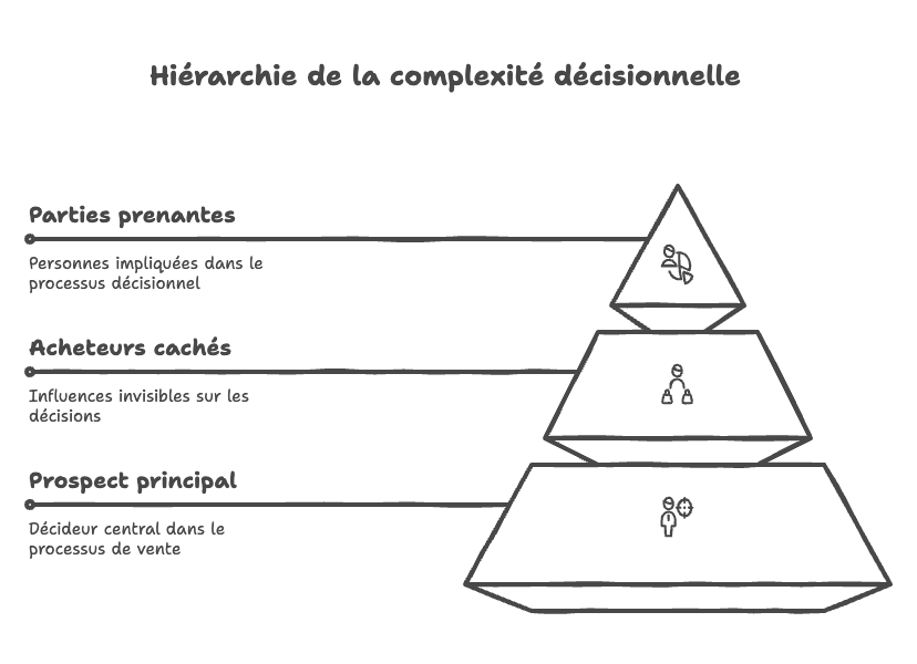Diagramme de la complexité décisionnelle en B2B premium